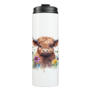 Long Haired Highland Baby Cow Classic T-Shirt Thermal Tumbler