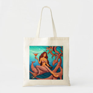 Long-haired Martini Mermaid Thunder_Cove  Tote Bag