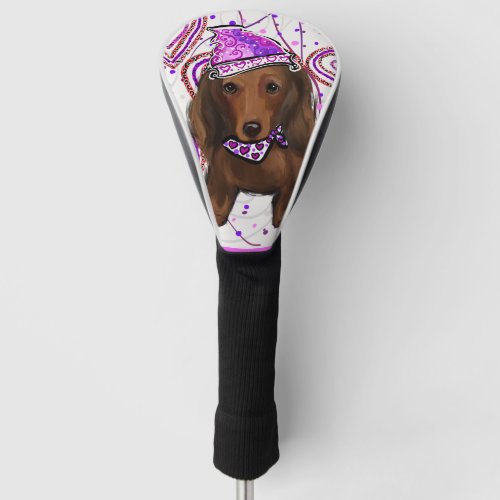 LONG HAIRED RED DOXIE          GOLF HEAD COVER