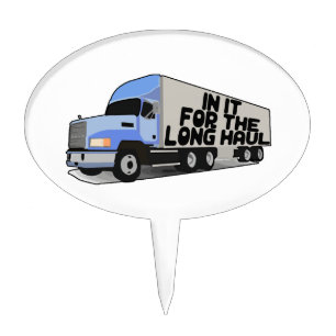 Long Haul Trucking Cake Topper