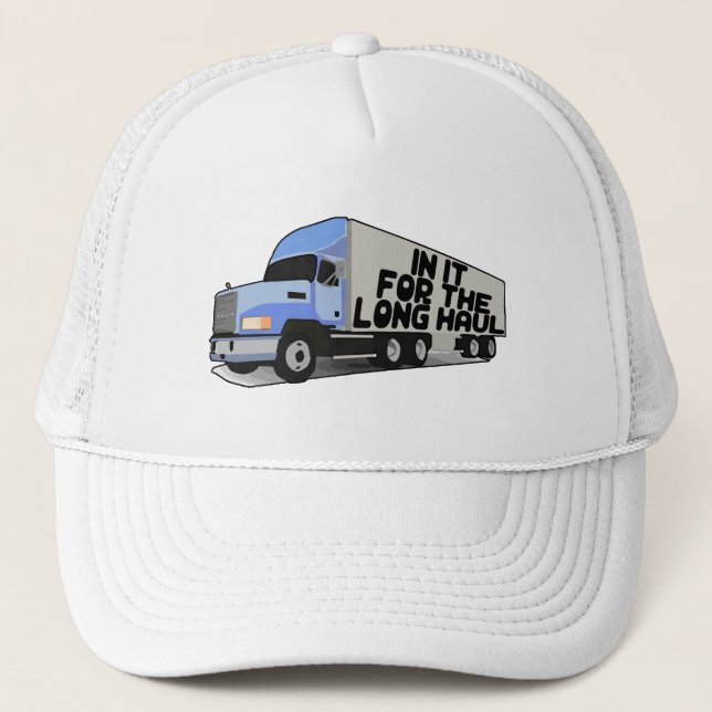 Long Haul Trucking Trucker Hat (Front)