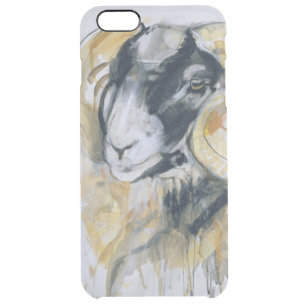 Long Horn Sheep Clear iPhone 6 Plus Case
