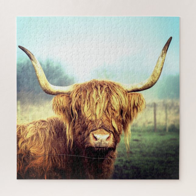 Long Horned Cow Puzzle (Vertical)