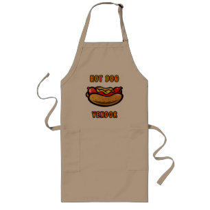 Long Hot Dog Vendor Apron