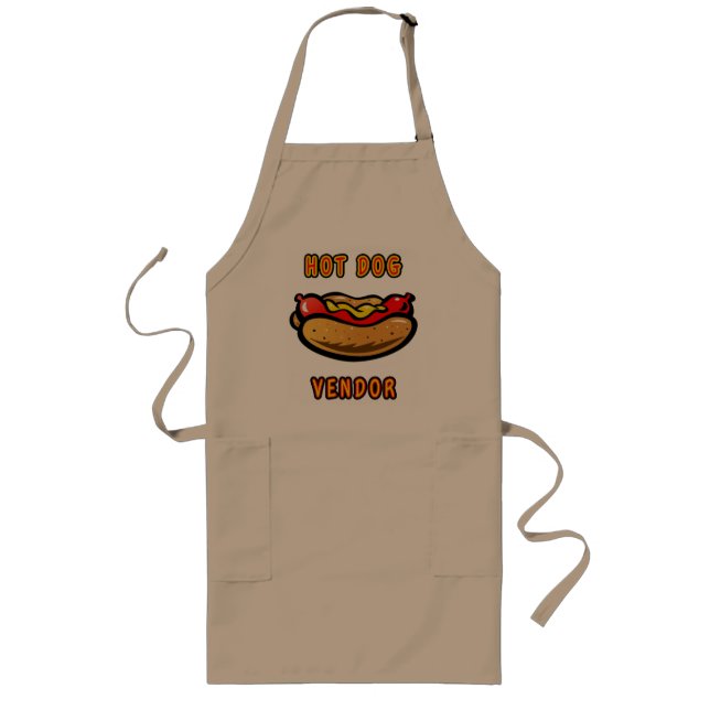 Long Hot Dog Vendor Apron (Front)