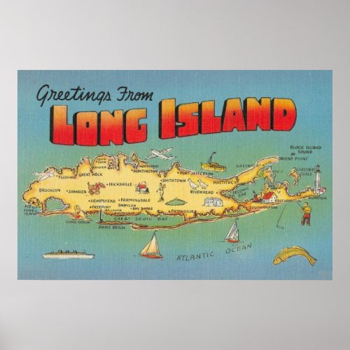 Long Island 24x36  Poster