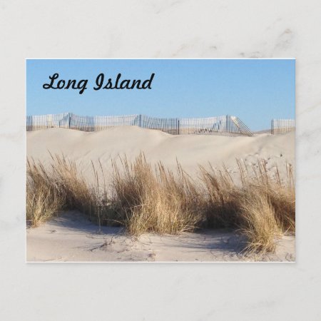 Long Island Beach Postcard