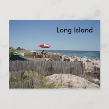 Long Island Beach Postcard by qopelrecords at Zazzle