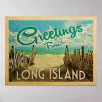 Long Island Beach Vintage Travel