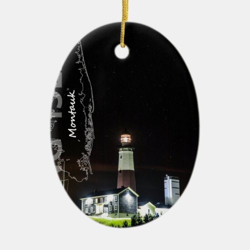 Long Island Ceramic Ornament