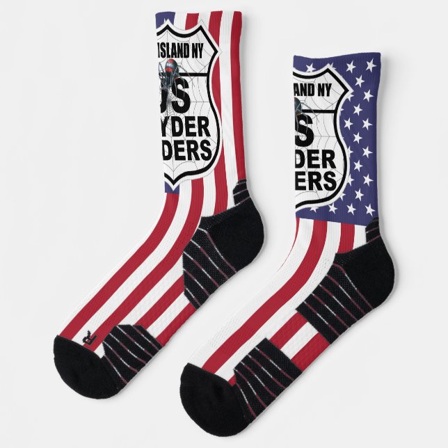 Long Island  Chapter - Socks Logo US Flag (Left)
