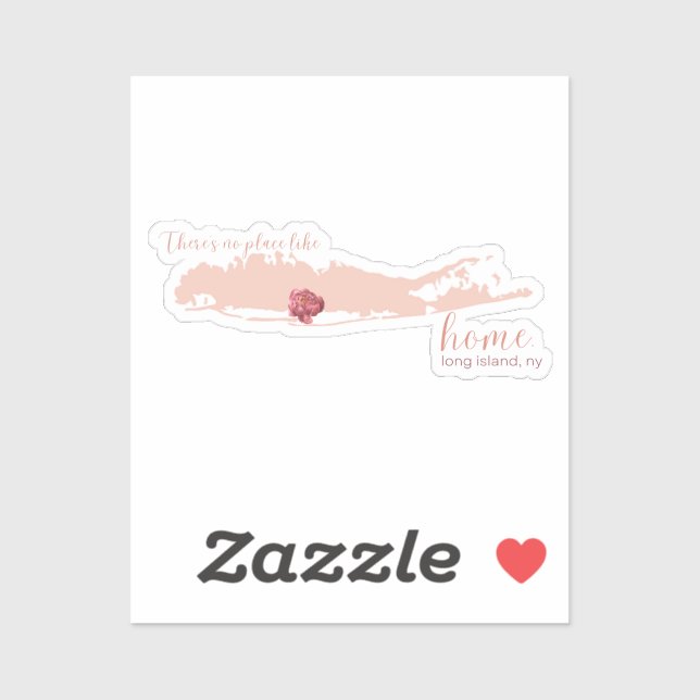 Long Island Custom Cut Sticker (Sheet)