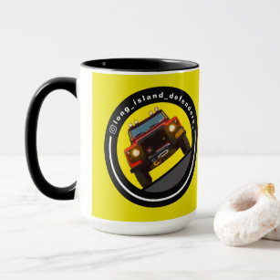 Car illustration - land rover defender Travel Mug by Rapt design