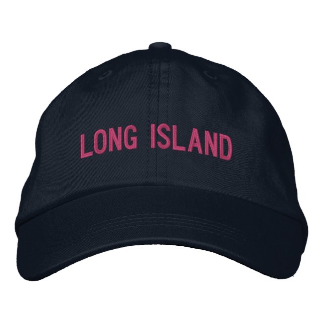 LONG ISLAND EMBROIDERED BASEBALL CAP (Front)