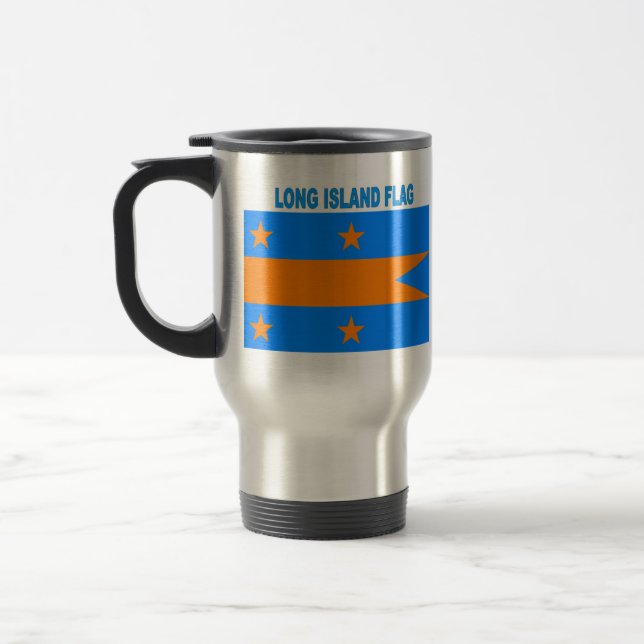 LONG ISLAND FLAG TRAVEL MUG (Left)
