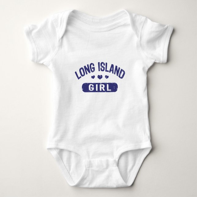 Long Island Girl Baby Bodysuit (Front)