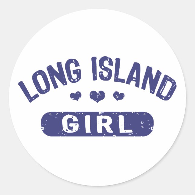 Long Island Girl Classic Round Sticker (Front)
