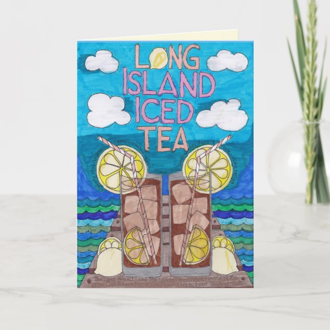 Long Island Ice Tea Card - Happy Hour 2 (Front)