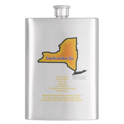 Long Island Iced Tea Drink Recipe Flask