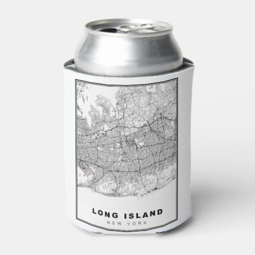 Long Island Map Can Cooler