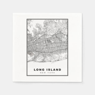 Long Island Map Napkins