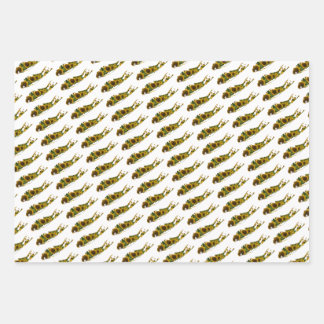 Long Island Map Sunflower Field Wrapping Paper