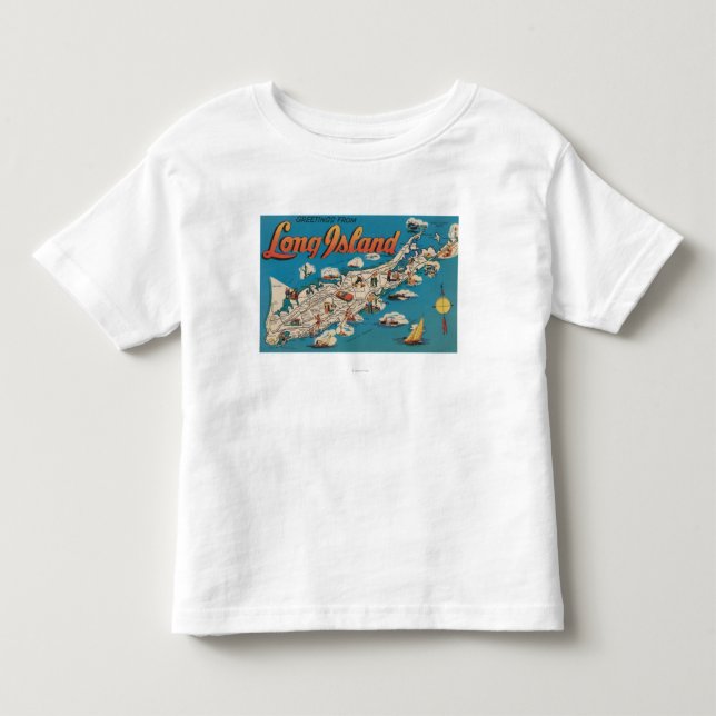 Long Island, New York - Greetings From Toddler T-shirt (Front)