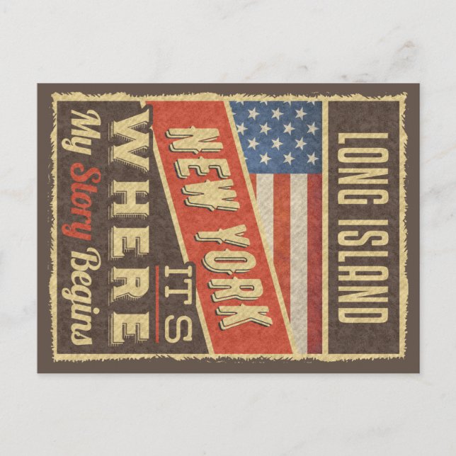 Long Island New York Postcard (Front)