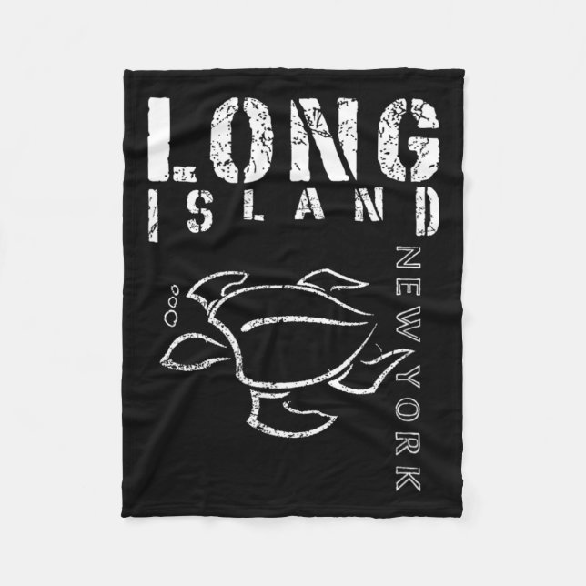 Long Island New York Souvenir Fleece Blanket (Front)