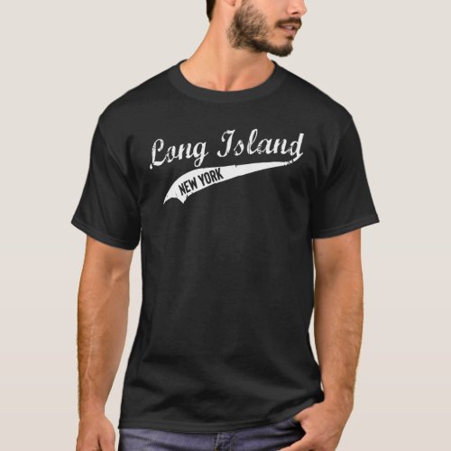 Long Island New York Vintage Design T_Shirt