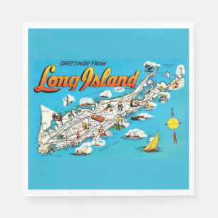  Long Island, NY Greeting Napkins