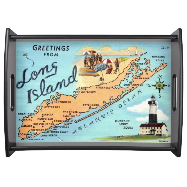 Long Island NY   Serving Tray (Front)