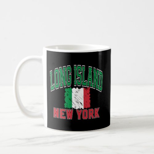 Long Island Ny Varsity Style Italian Paintbrush St Coffee Mug