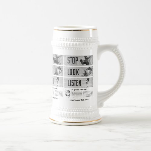 Long Island Railroad Safety Beer Stein