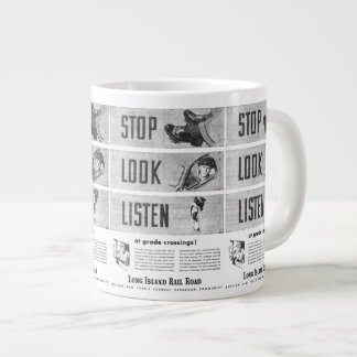 Long Island Railroad Safety Jumbo Mugs