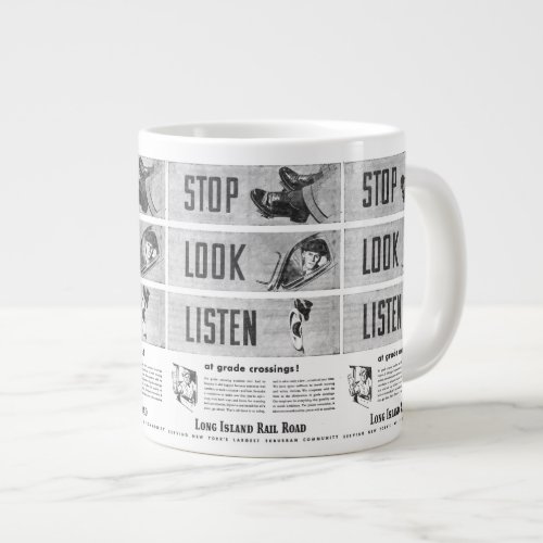 Long Island Railroad Safety Jumbo Mugs