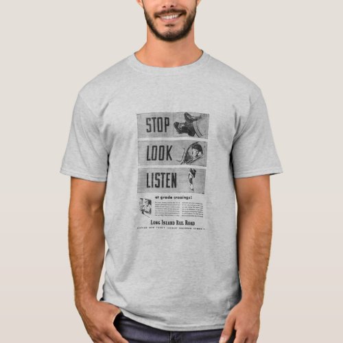 Long Island Railroad Safety T_Shirt