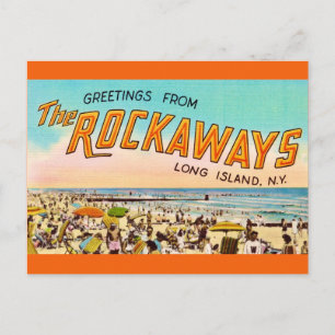  Long Island Rockaways Greeting Postcard 