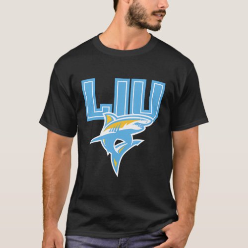 Long Island Sharks Liu Icon Officially Licensed T_Shirt