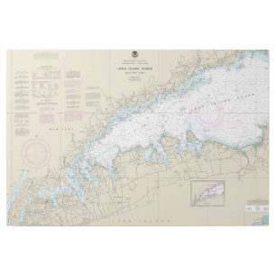 Long Island Sound Western Part Nautical Chart Gallery Wrap