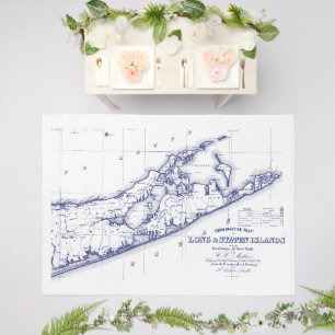 Long Island The Hamptons Map Outdoor Rug