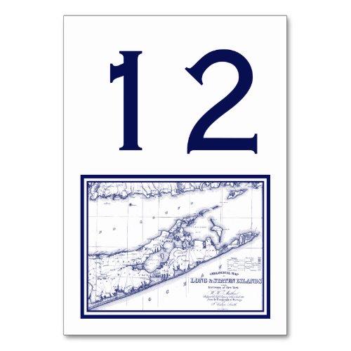 Long Island The Hamptons Map Table Number