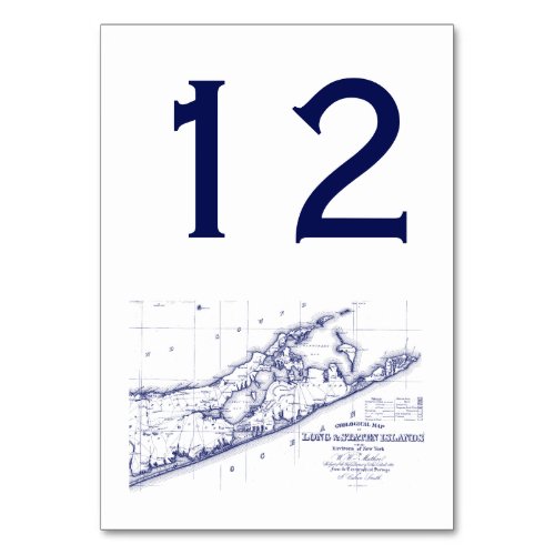 Long Island The Hamptons Map Table Number