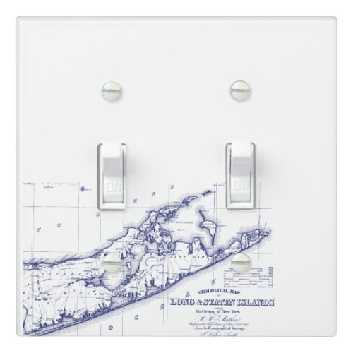 Long Island The Hamptons Map VC Light Switch Cover