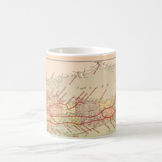 Long Island Vintage Map Mug (Center)
