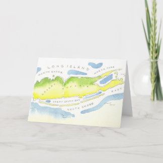 Long Island Watercolor Card