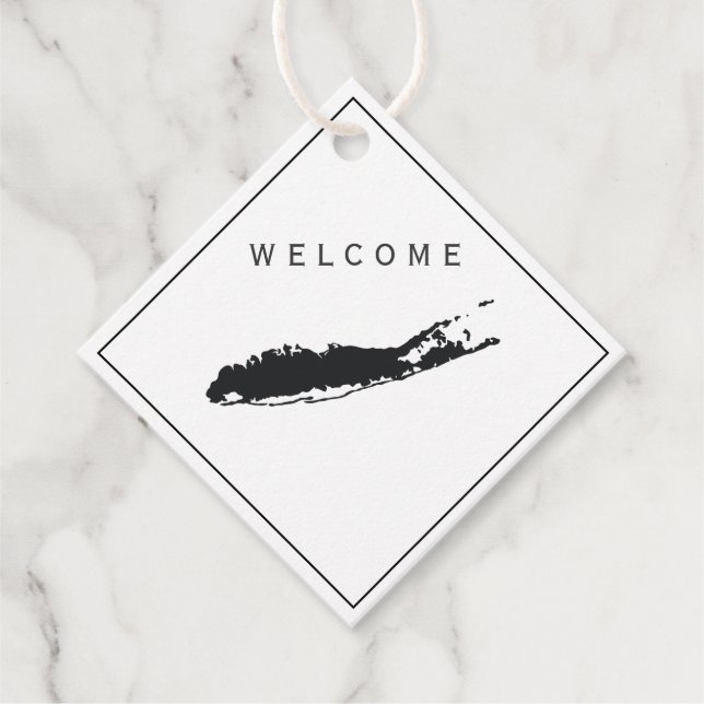 Long Island Welcome Bag Gift Tag Wedding Weekend (Front)