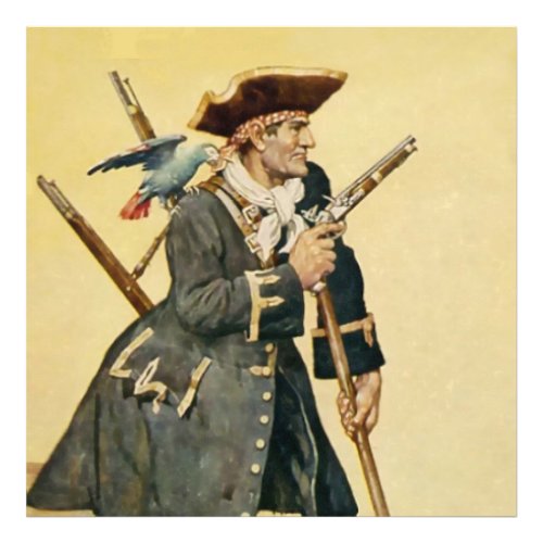 Long John Silver from Treasure Island Photo Print