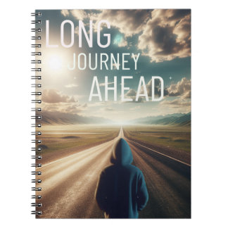 Long Journey Ahead Spiral Photo Notebook