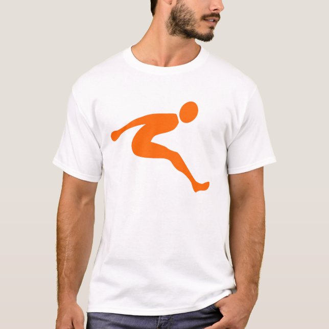 Long Jump - Orange T-Shirt (Front)